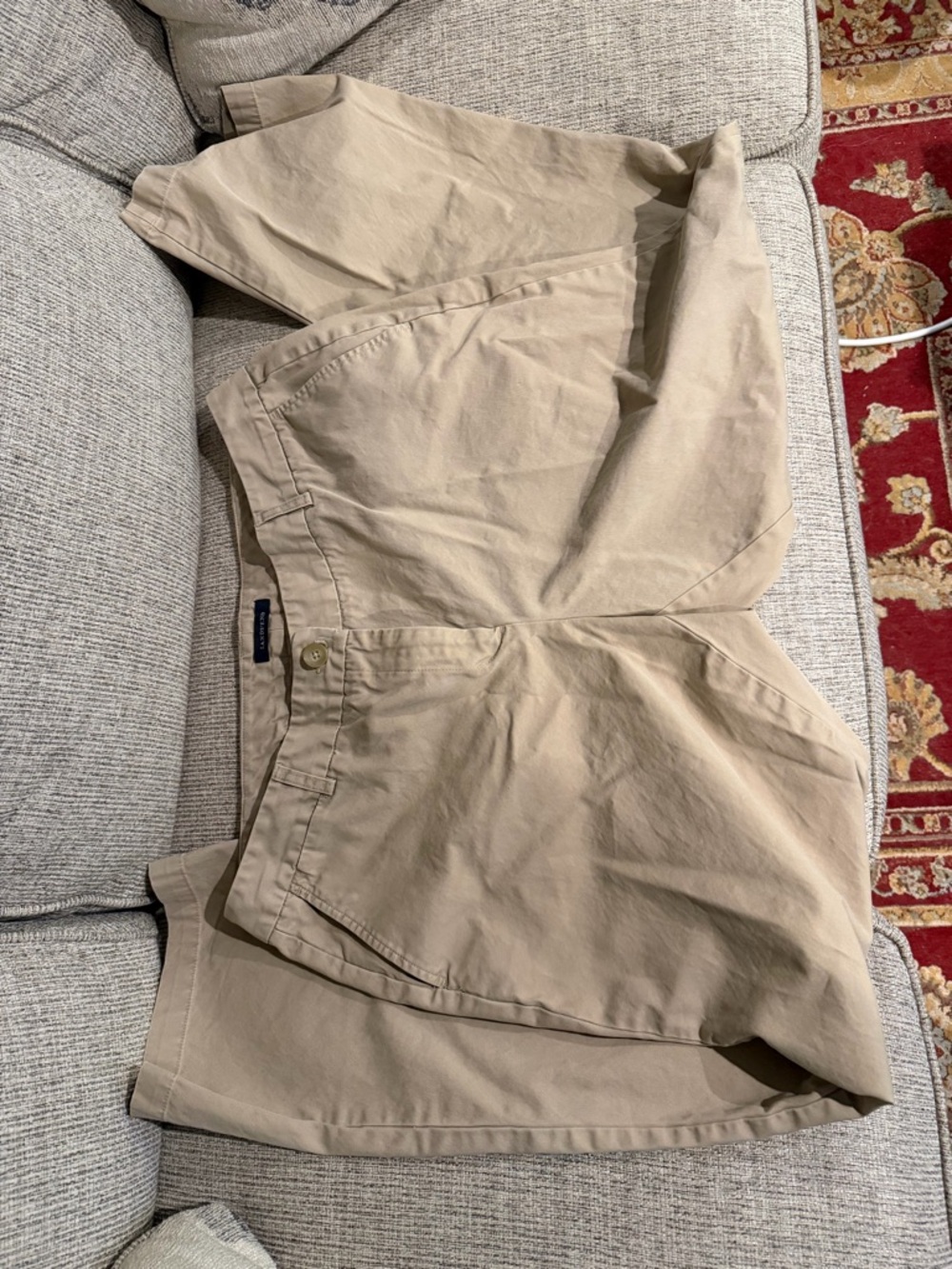 Lands’ End Khaki Pants Women’s Size 16 Fit 2 Classic Straight Leg Cotton